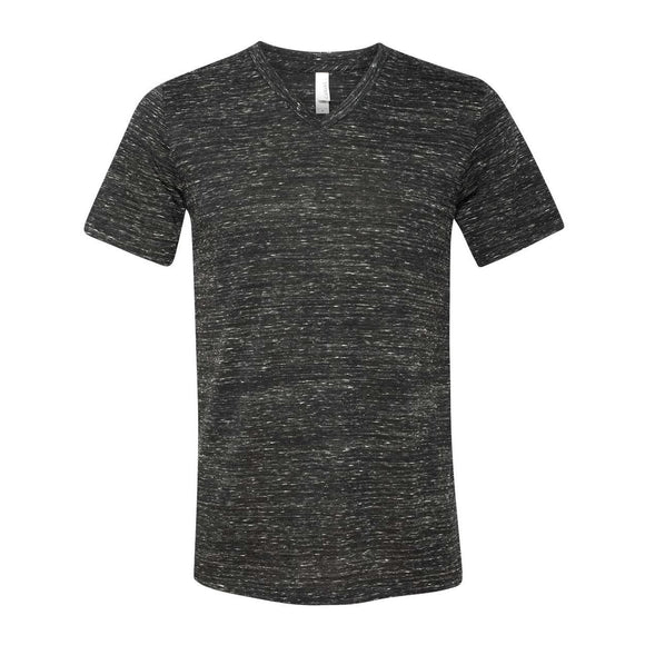 3655 BELLA + CANVAS Textured Jersey V-Neck Tee Black Marble