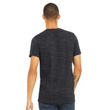 3655 BELLA + CANVAS Textured Jersey V-Neck Tee Charcoal Black Slub