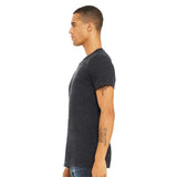 3655 BELLA + CANVAS Textured Jersey V-Neck Tee Charcoal Black Slub