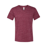 3655 BELLA + CANVAS Textured Jersey V-Neck Tee Maroon Marble