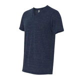 3655 BELLA + CANVAS Textured Jersey V-Neck Tee Navy Marble