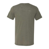 3655 BELLA + CANVAS Textured Jersey V-Neck Tee Olive Slub