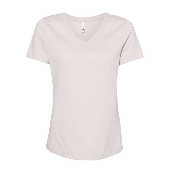 6405CVC BELLA + CANVAS Women's Relaxed Heather CVC V-Neck Tee Heather Dust