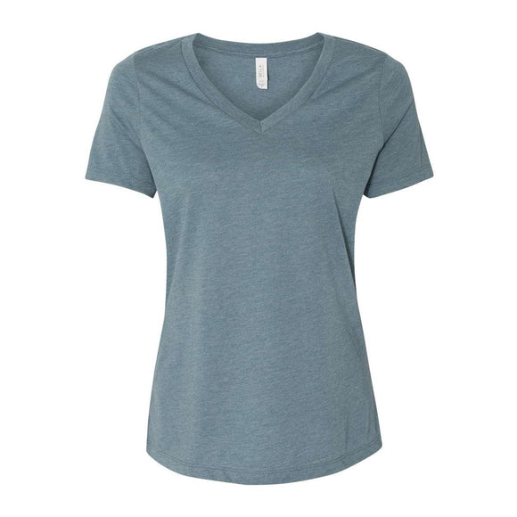 6405CVC BELLA + CANVAS Women's Relaxed Heather CVC V-Neck Tee Heather Slate