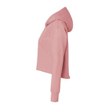 9384 Next Level Women's Laguna Sueded Raw Edge Crop Hoodie Desert Pink