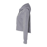 9384 Next Level Women's Laguna Sueded Raw Edge Crop Hoodie Heather Grey