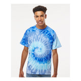 1000 Colortone Multi-Color Tie-Dyed T-Shirt Blue Jerry