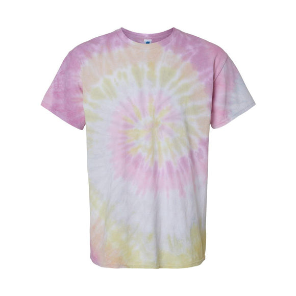 1000 Colortone Multi-Color Tie-Dyed T-Shirt Desert Rose