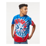 1000 Colortone Multi-Color Tie-Dyed T-Shirt Independence