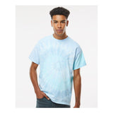 1000 Colortone Multi-Color Tie-Dyed T-Shirt Lagoon