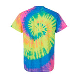 1000 Colortone Multi-Color Tie-Dyed T-Shirt Neon Rainbow