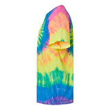 1000 Colortone Multi-Color Tie-Dyed T-Shirt Neon Rainbow