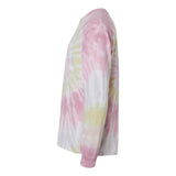 2000 Colortone Tie-Dyed Long Sleeve T-Shirt Desert Rose