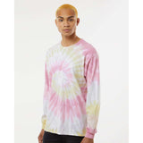 2000 Colortone Tie-Dyed Long Sleeve T-Shirt Desert Rose