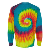 2000 Colortone Tie-Dyed Long Sleeve T-Shirt Reactive Rainbow