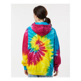 8777 Colortone Tie-Dyed Hooded Sweatshirt Reactive Rainbow