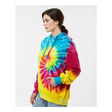 8777 Colortone Tie-Dyed Hooded Sweatshirt Reactive Rainbow