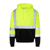 JS154 Kishigo Hi-Vis Hooded Sweatshirt Lime