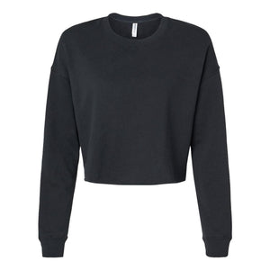 AFX24CRP Independent Trading Co. Women's Lightweight Crop Crew Pullover Black