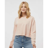 AFX24CRP Independent Trading Co. Women's Lightweight Crop Crew Pullover Blush