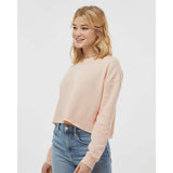 AFX24CRP Independent Trading Co. Women's Lightweight Crop Crew Pullover Blush