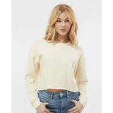 AFX24CRP Independent Trading Co. Women's Lightweight Crop Crew Pullover Bone