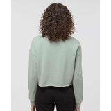 AFX24CRP Independent Trading Co. Women's Lightweight Crop Crew Pullover Sage