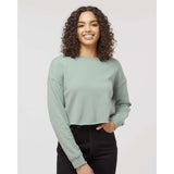 AFX24CRP Independent Trading Co. Women's Lightweight Crop Crew Pullover Sage