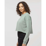 AFX24CRP Independent Trading Co. Women's Lightweight Crop Crew Pullover Sage