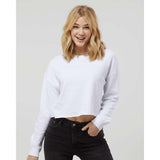 AFX24CRP Independent Trading Co. Women's Lightweight Crop Crew Pullover White