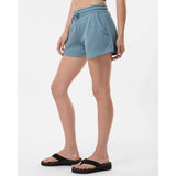 PRM20SRT Independent Trading Co. Women’s Lightweight California Wave Wash Sweatshorts Misty Blue