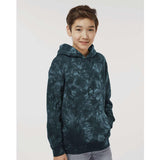 PRM1500TD Independent Trading Co. Youth Midweight Tie-Dye Hooded Pullover Tie Dye Black