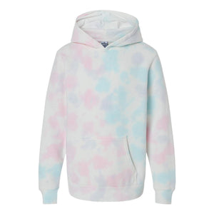 PRM1500TD Independent Trading Co. Youth Midweight Tie-Dye Hooded Pullover Tie Dye Cotton Candy