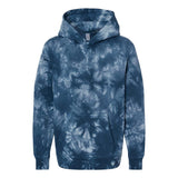 PRM1500TD Independent Trading Co. Youth Midweight Tie-Dye Hooded Pullover Tie Dye Navy