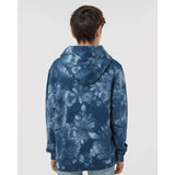 PRM1500TD Independent Trading Co. Youth Midweight Tie-Dye Hooded Pullover Tie Dye Navy