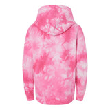 PRM1500TD Independent Trading Co. Youth Midweight Tie-Dye Hooded Pullover Tie Dye Pink