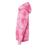 PRM1500TD Independent Trading Co. Youth Midweight Tie-Dye Hooded Pullover Tie Dye Pink