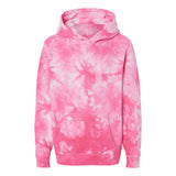 PRM1500TD Independent Trading Co. Youth Midweight Tie-Dye Hooded Pullover Tie Dye Pink