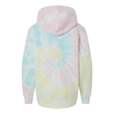 PRM1500TD Independent Trading Co. Youth Midweight Tie-Dye Hooded Pullover Tie Dye Sunset Swirl