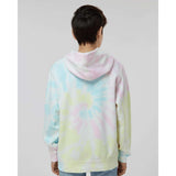 PRM1500TD Independent Trading Co. Youth Midweight Tie-Dye Hooded Pullover Tie Dye Sunset Swirl