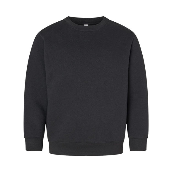 2225 LAT Youth Elevated Fleece Crewneck Sweatshirt Black