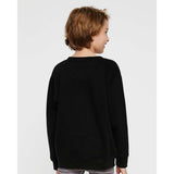 2225 LAT Youth Elevated Fleece Crewneck Sweatshirt Black