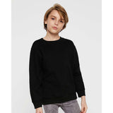 2225 LAT Youth Elevated Fleece Crewneck Sweatshirt Black