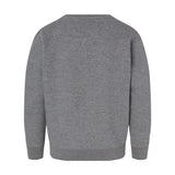 2225 LAT Youth Elevated Fleece Crewneck Sweatshirt Granite Heather