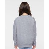 2225 LAT Youth Elevated Fleece Crewneck Sweatshirt Heather