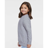 2225 LAT Youth Elevated Fleece Crewneck Sweatshirt Heather