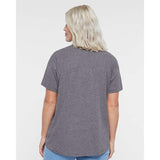 3519 LAT Women's Hi-Lo Tee Granite Heather