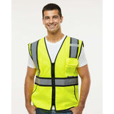 1595-1598 Kishigo Standard Contrast Vest Lime/ Black