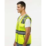 1595-1598 Kishigo Standard Contrast Vest Lime/ Black