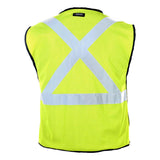 1805-1806 Kishigo X-Back Breakaway Vest Lime